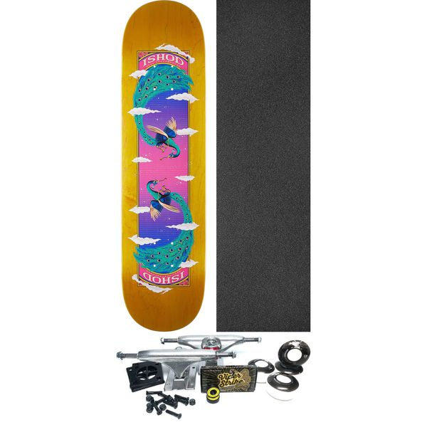 Real Skateboards Ishod Wair Feathers Skateboard Deck Twin Tail - 8" x 31.5" - Complete Skateboard Bundle